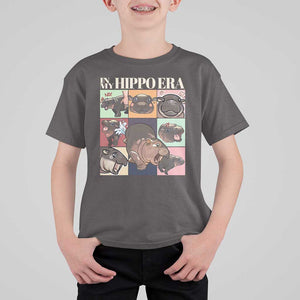 Cute Baby Pygmy Hippo Thailand T Shirt For Kid In My Hippo Era MooDeng Meme TS09 Dark Chocolate Print Your Wear
