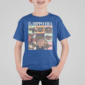 Cute Baby Pygmy Hippo Thailand T Shirt For Kid In My Hippo Era MooDeng Meme TS09 Royal Blue Print Your Wear