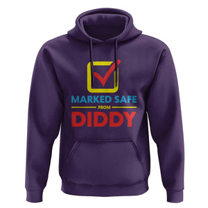 Marked Safe From Diddy Hoodie TS09 Purple Print Your Wear