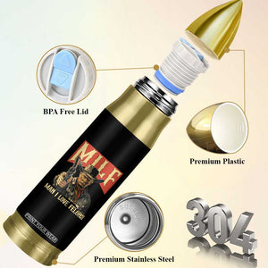 Funny Cowboy Trump Bullet Tumbler MILF Man I Love Felon Outlaw TS09 Print Your Wear