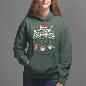Mini Penguin With Xmas Light Ornaments Balls Merry Christmas Hoodie TS09 Printyourwear