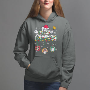 Mini Penguin With Xmas Light Ornaments Balls Merry Christmas Hoodie TS09 Printyourwear