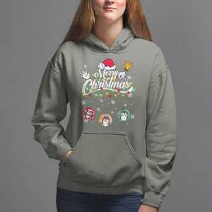 Mini Penguin With Xmas Light Ornaments Balls Merry Christmas Hoodie TS09 Printyourwear