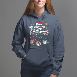 Mini Penguin With Xmas Light Ornaments Balls Merry Christmas Hoodie TS09 Printyourwear