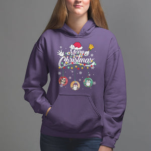 Mini Penguin With Xmas Light Ornaments Balls Merry Christmas Hoodie TS09 Printyourwear