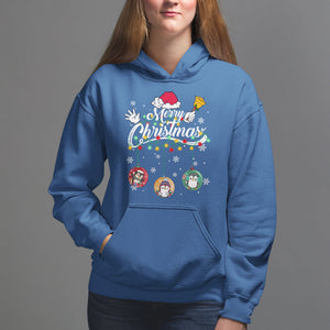 Mini Penguin With Xmas Light Ornaments Balls Merry Christmas Hoodie TS09 Printyourwear