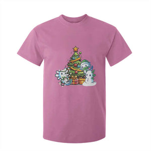 Cute Axolotl Christmas Tree T Shirt For Kid TS09 Azalea Print Your Wear