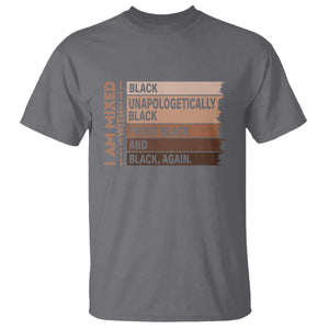 Melanin Pride T Shirt Yes I'm Mixed With Black TS09 Charcoal Print Your Wear