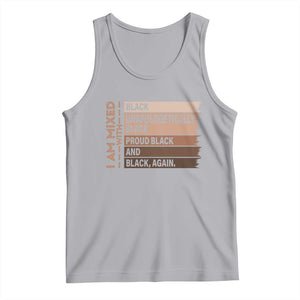 Melanin Pride Tank Top Yes I'm Mixed With Black TS09 Athletic Heather Print Your Wear
