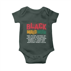 Funny Black Pride Baby Onesie Yes I'm Mixed With Black TS09 Print Your Wear
