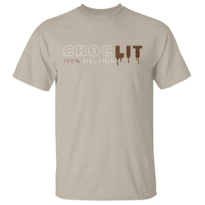 Black Pride T Shirt Choclit 100% Melanin African American TS09 Sand Print Your Wear