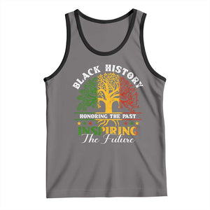 Black History Tank Top Honoring The Past Inspiring The Future TS09 Deep Heather Black Print Your Wear