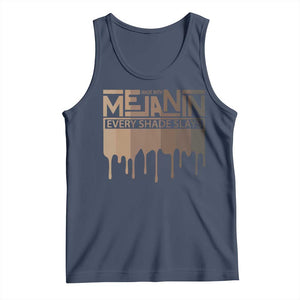 Melanin African Pride Tank Top Made With Melanin Every Shade Slays TS09 Navy Print Your Wear
