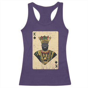 African King Card Black Pride Racerback Tank Top TS09 Purple Print Your Wear