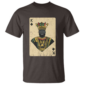 African King Card Black Pride T Shirt TS09 Dark Chocolate Print Your Wear