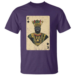 African King Card Black Pride T Shirt TS09 Purple Print Your Wear