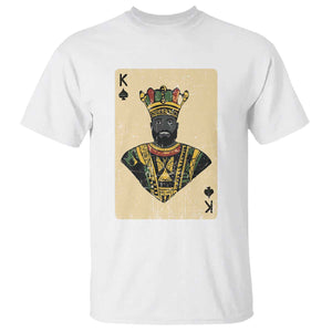 African King Card Black Pride T Shirt TS09 White Print Your Wear