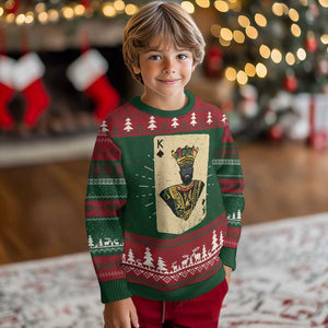 African King Card Black Pride Ugly Christmas Sweater TS09 Christmas Print Your Wear