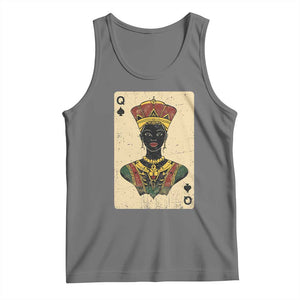 African Queen Card Black Pride Tank Top TS09 Black Heather Print Your Wear