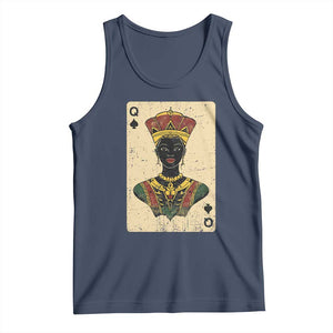 African Queen Card Black Pride Tank Top TS09 Navy Print Your Wear