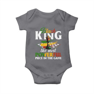Black Pride Baby Onesie Black King The Most Powerful Piece In The Game TS09 Charcoal Print Your Wear