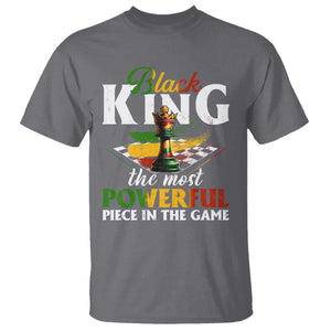 Black Pride T Shirt Black King The Most Powerful Piece In The Game TS09 Charcoal Print Your Wear