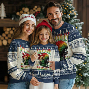 Black Pride Ugly Christmas Sweater My Color Is My Strength African American Women Lion TS09 Navy Print Your Wear