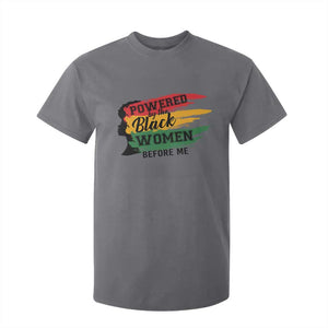 Powered By The Black Women Before Me T Shirt For Kid TS09 Charcoal Print Your Wear