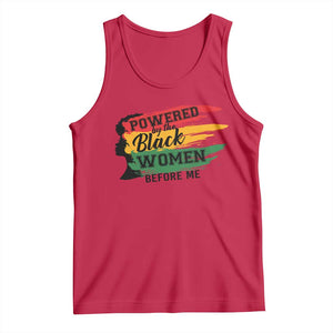 Powered By The Black Women Before Me Tank Top TS09 Red Print Your Wear