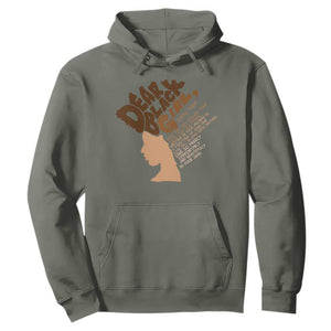 Dear Black Girl Black Women Pride Hoodie TS09 Military Green Print Your Wear