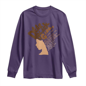 Dear Black Girl Black Women Pride Long Sleeve Shirt TS09 Purple Print Your Wear