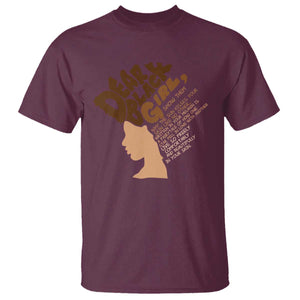 Dear Black Girl Black Women Pride T Shirt TS09 Maroon Print Your Wear