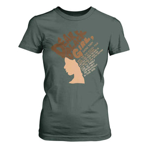 Dear Black Girl Black Women Pride T Shirt For Women TS09 Dark Forest Green Print Your Wear