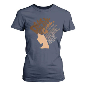 Dear Black Girl Black Women Pride T Shirt For Women TS09 Navy Print Your Wear