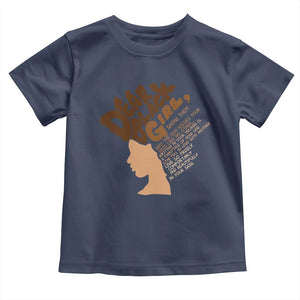 Dear Black Girl Black Women Pride Toddler T Shirt TS09 Navy Print Your Wear