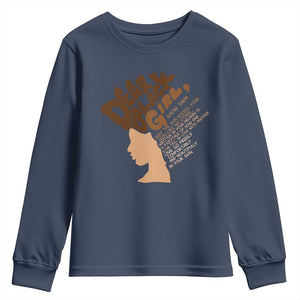 Dear Black Girl Black Women Pride Youth Sweatshirt TS09 Navy Print Your Wear