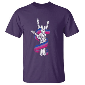 Pansexual Pride T Shirt Skeleton Rock Hand LGBTQ Pans Flag TS09 Purple Printyourwear