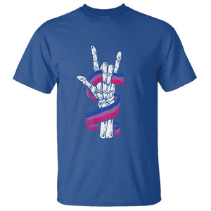 Pansexual Pride T Shirt Skeleton Rock Hand LGBTQ Pans Flag TS09 Royal Blue Printyourwear