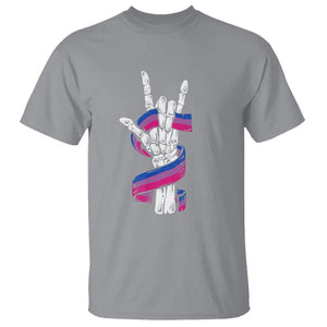 Pansexual Pride T Shirt Skeleton Rock Hand LGBTQ Pans Flag TS09 Sport Gray Printyourwear