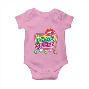 Drag Queen Baby Onesie I Love Drag Queen Bingo Fan LGBTQ TS09 Light Pink Print Your Wear