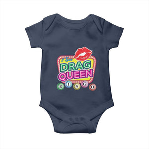 Drag Queen Baby Onesie I Love Drag Queen Bingo Fan LGBTQ TS09 Navy Print Your Wear