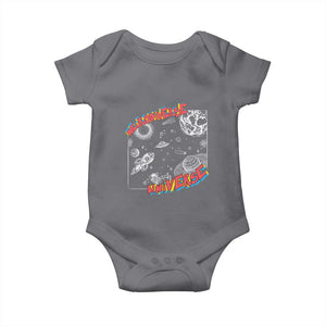 Funny Neurodiversity Baby Onesie Neurodiverse Brain Universe Autism ADHD TS09 Charcoal Print Your Wear