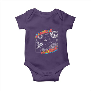 Funny Neurodiversity Baby Onesie Neurodiverse Brain Universe Autism ADHD TS09 Purple Print Your Wear