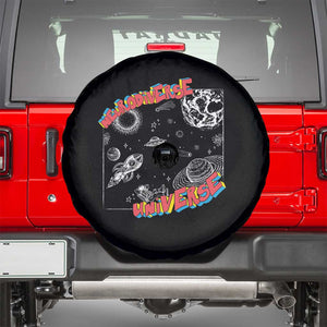 Funny Neurodiversity Spare Tire Cover Neurodiverse Brain Universe Autism ADHD TS09 Black Print Your Wear