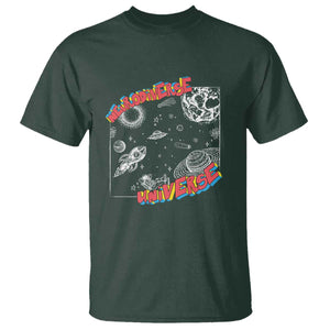 Funny Neurodiversity T Shirt Neurodiverse Brain Universe Autism ADHD TS09 Dark Forest Green Print Your Wear