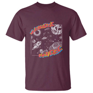 Funny Neurodiversity T Shirt Neurodiverse Brain Universe Autism ADHD TS09 Maroon Print Your Wear