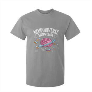 Neurodiversity T Shirt For Kid Neurodiverse Funny Brain Universe Autism ADHD ASD TS09 Sport Gray Printyourwear