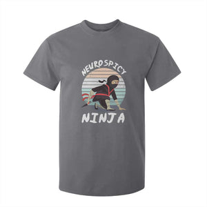 Neurodiversity T Shirt For Kid Neurospicy Ninja Autism ADHD ASD TS09 Charcoal Printyourwear