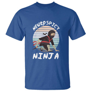 Neurodiversity T Shirt Neurospicy Ninja Autism ADHD ASD TS09 Royal Blue Printyourwear