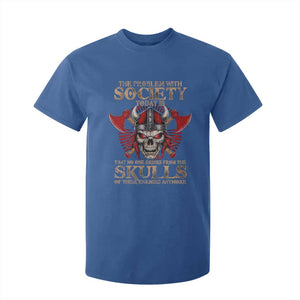 Viking T Shirt For Kid The Problem Is That No One Drinks From The Skulls Of Their Enemies Anymore TS09 Royal Blue Print Your Wear
